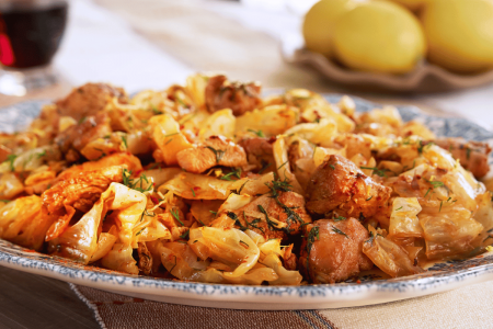 Chicken Stew with Fermented Cabbage