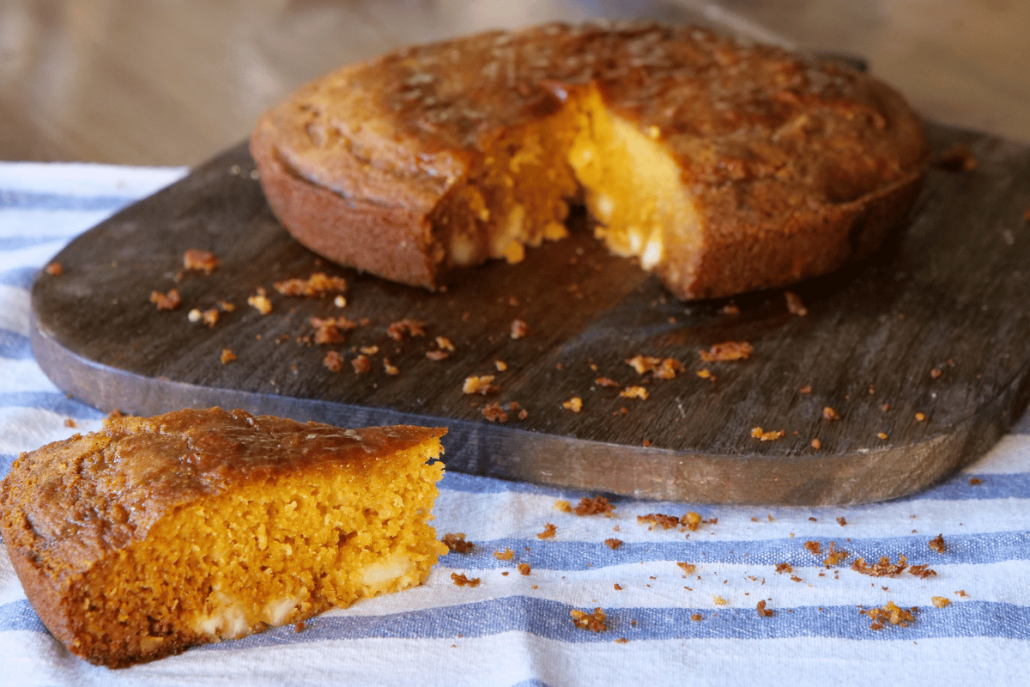 Sweet & Spicy Halloumi Cornbread