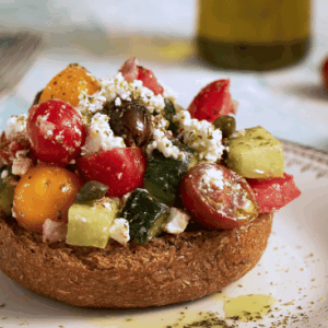 Dako Salad with Yellow & Red Tomatoes