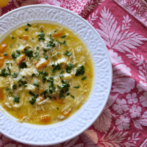 Epirus's Lemony Pulled Chicken Soup